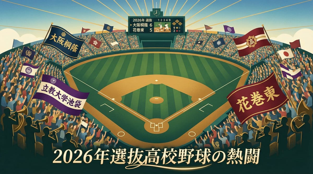 2026年選抜高校野球 大阪桐蔭・花巻東など注目校の熱戦と応援歌トレンド