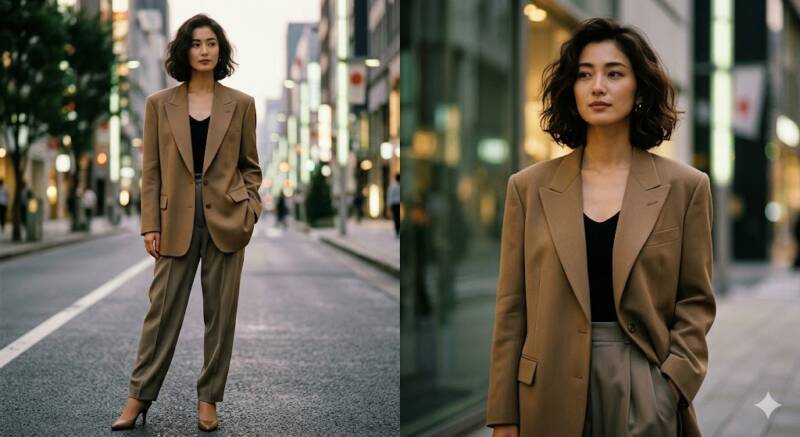 1980年代から90年代にモデルとして活躍した蓬田美奈子さんをイメージ