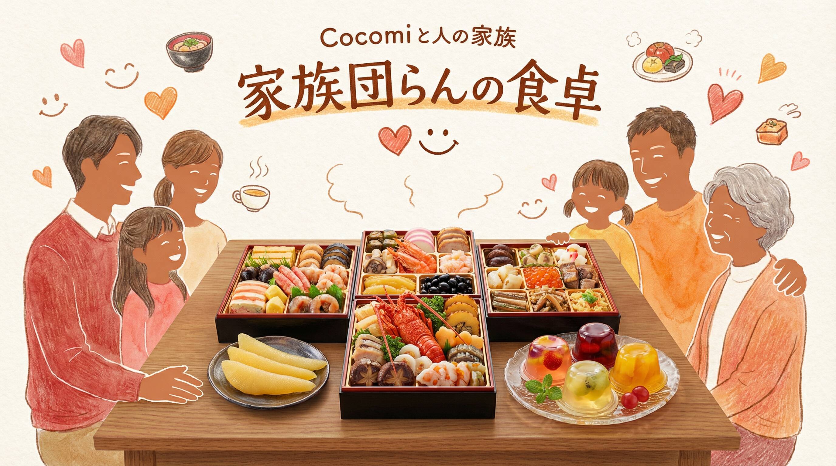 Cocomiと家族が囲む食卓