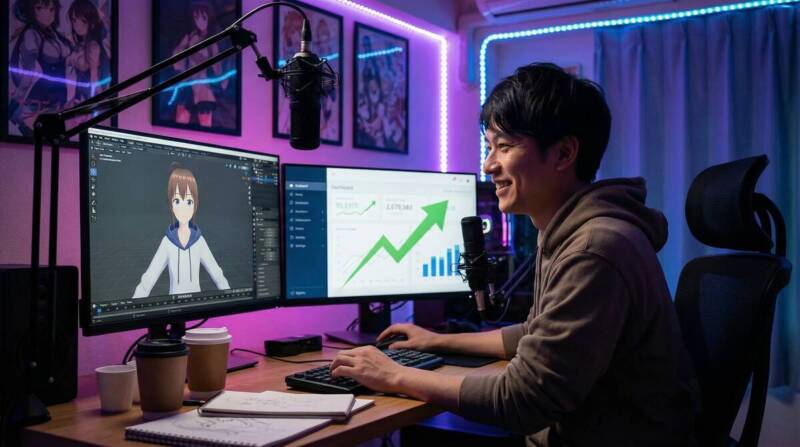 個人クリエイターの制作環境:BlenderとYouTubeアナリティクスを駆使した創作活動