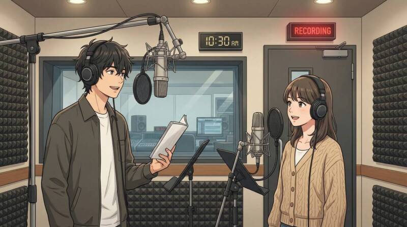 声優・上村祐翔と小原好美のプロフィール写真