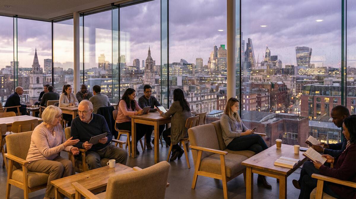 多様な人々が穏やかに対話する公共空間