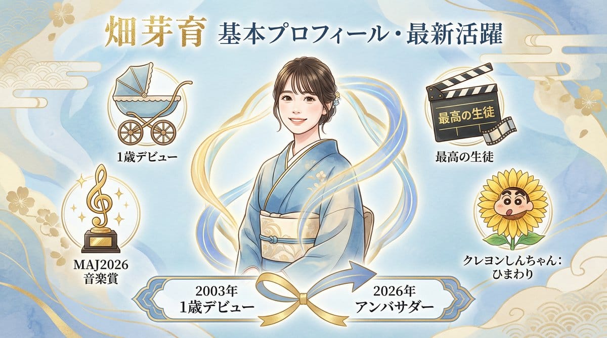 畑芽育の基本プロフィールと最新の活躍