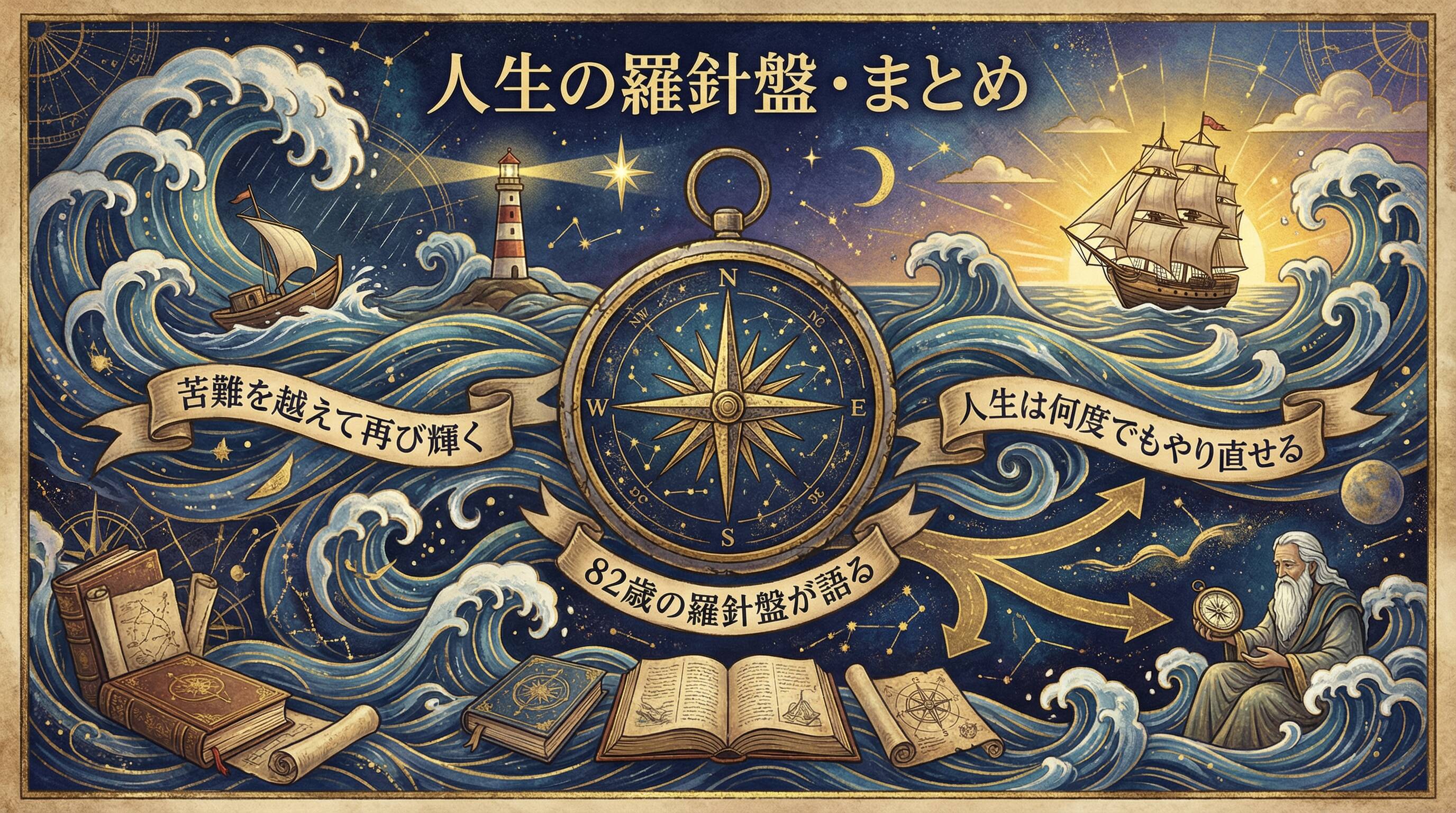 人生の羅針盤 まとめ 苦難を越えて再び輝く 82歳の羅針盤