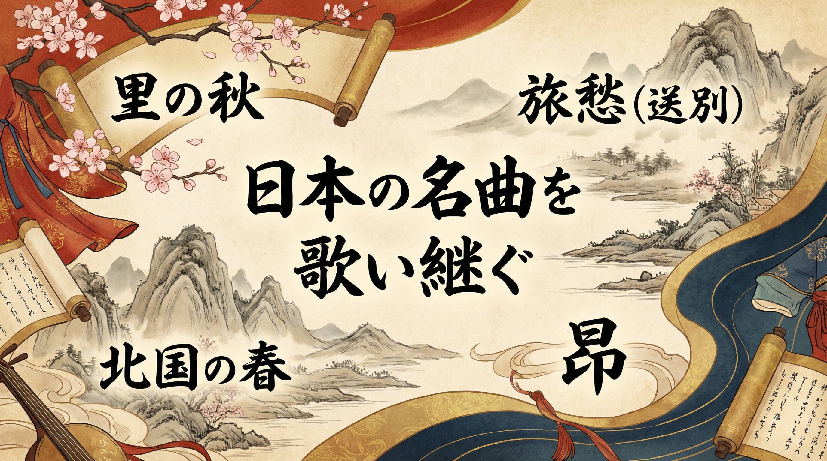 日本の名曲を歌い継ぐ 里の秋 北国の春 旅愁 昂