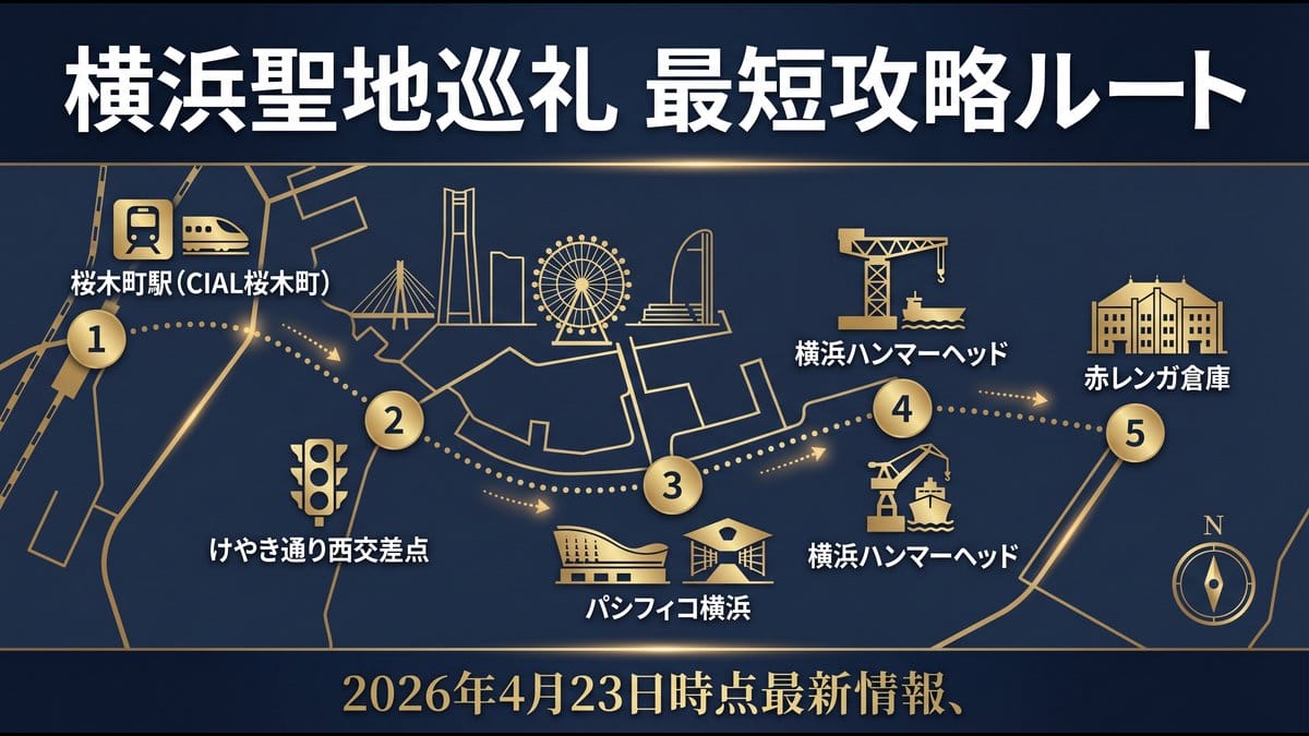 名探偵コナン映画2026 横浜聖地巡礼 最短攻略ルートマップ 2026年4月23日最新情報