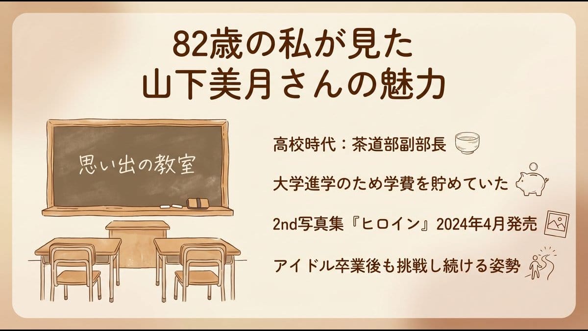 82歳の私が見た山下美月さんの魅力 高校時代・写真集・大学