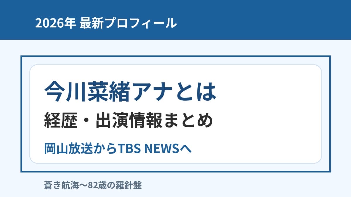 今川菜緒アナのプロフィールと経歴を紹介する記事のアイキャッチ画像