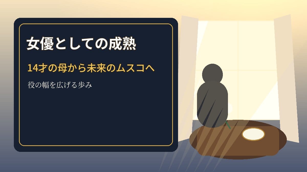 志田未来さんが子役から大人の女優へ成熟していく歩みを表すイメージ
