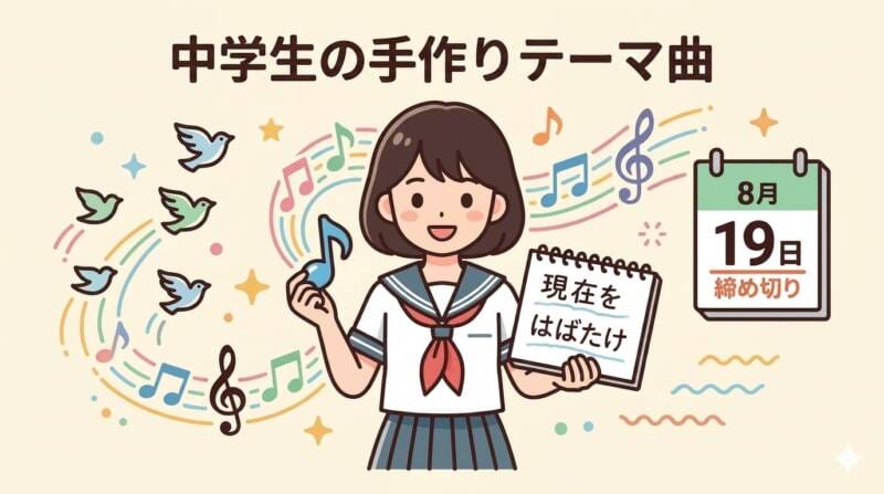 1983年の挑戦、中学校のレベルを超えた『手作りのテーマ曲』