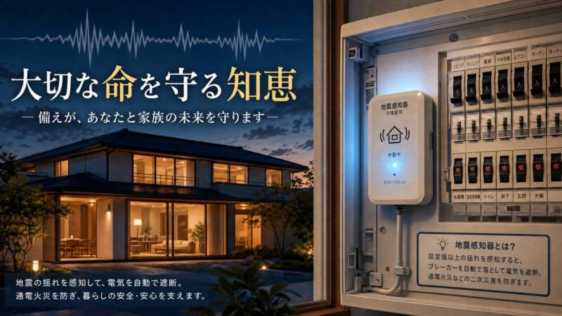 感震ブレーカー 通電火災 防災 地震対策 電気遮断装置 命を守る知恵 2026