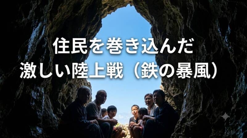 住民を巻き込んだ激しい陸上戦