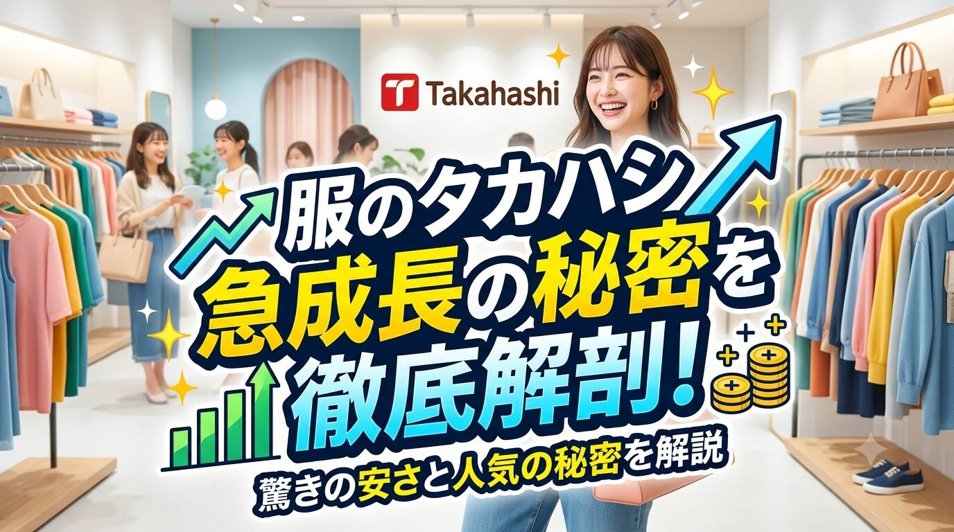服のタカハシ急成長の秘密を解説するアイキャッチ画像