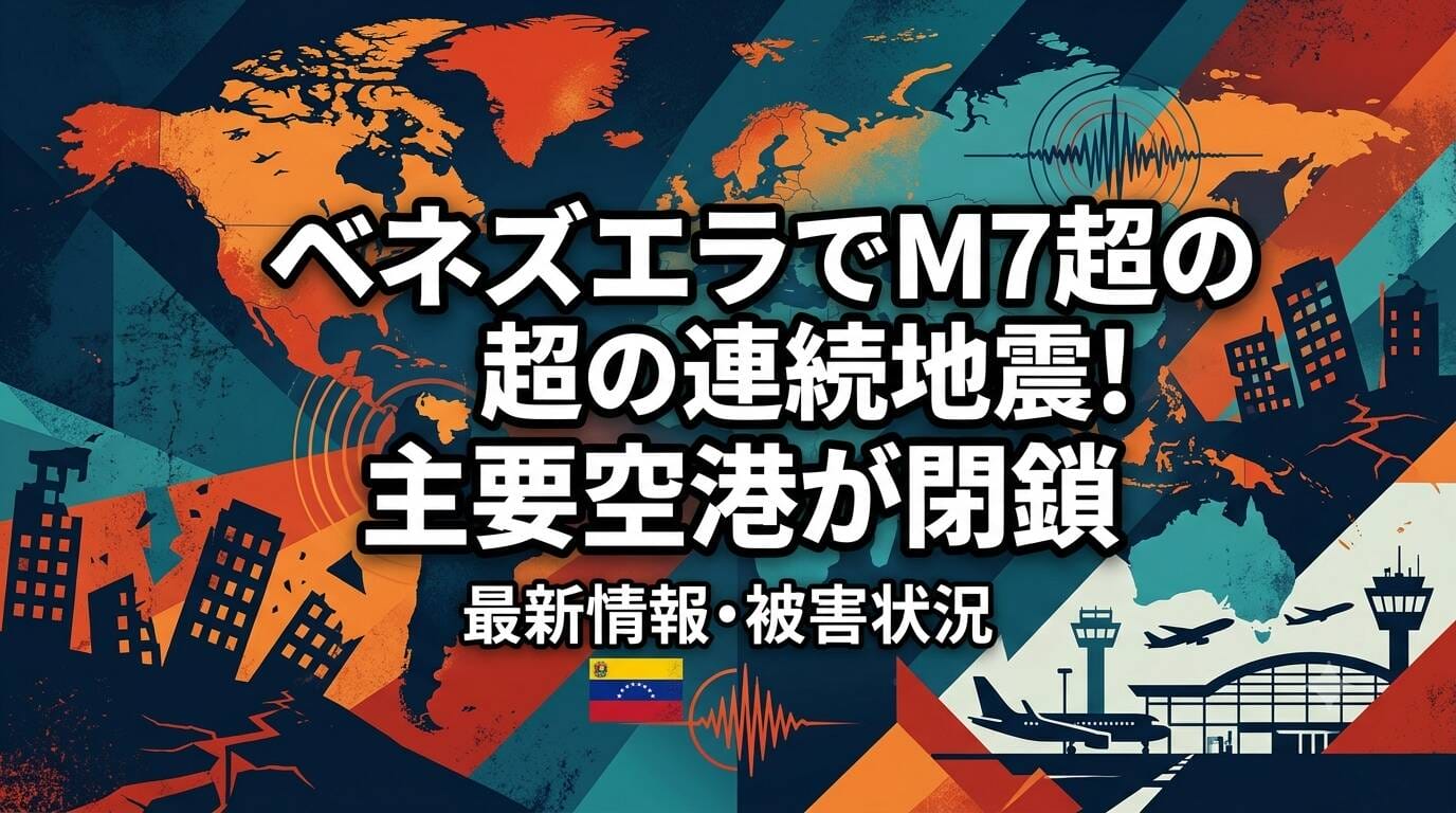 ベネズエラ地震による空港閉鎖の速報アイキャッチ画像