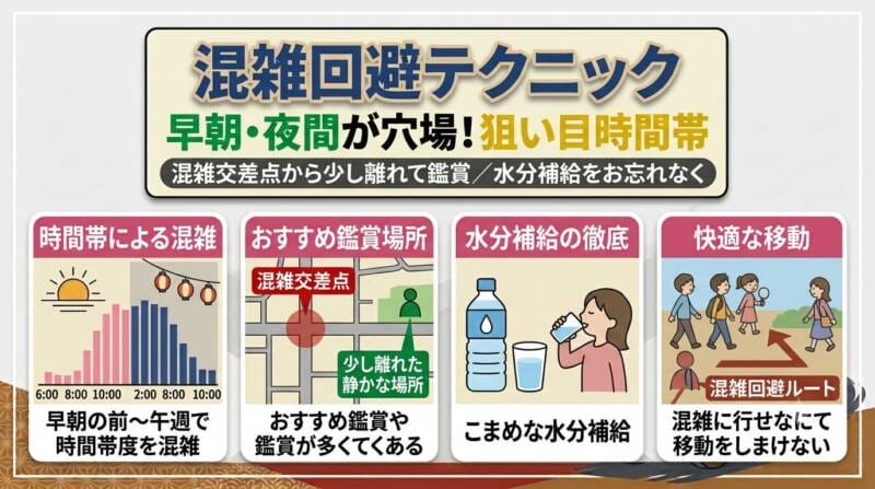 快適に楽しむための混雑回避テクニック