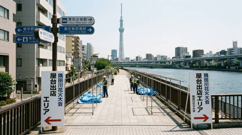 浅草寺や隅田公園などの屋台出店エリアマップ