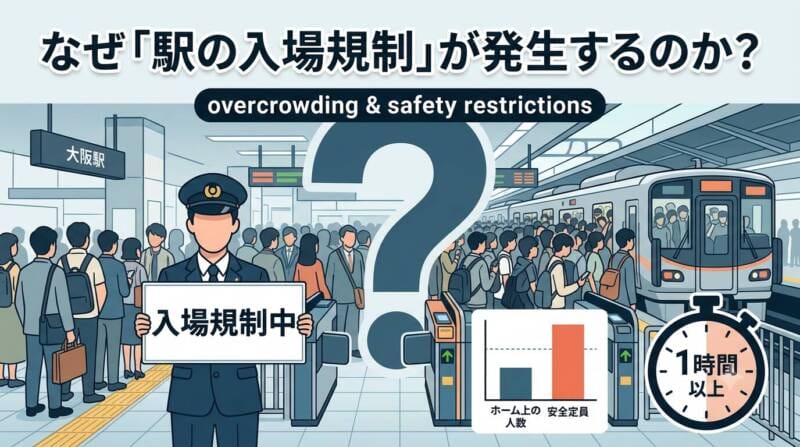 なぜ「駅の入場規制」が発生するのか?混雑と安全による制限