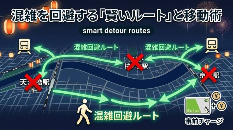 混雑を回避する「賢いルート」と移動術