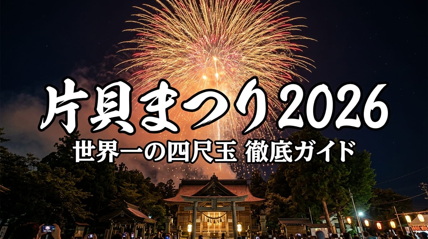 片貝まつり2026で打ち上がる世界一の四尺玉花火の様子