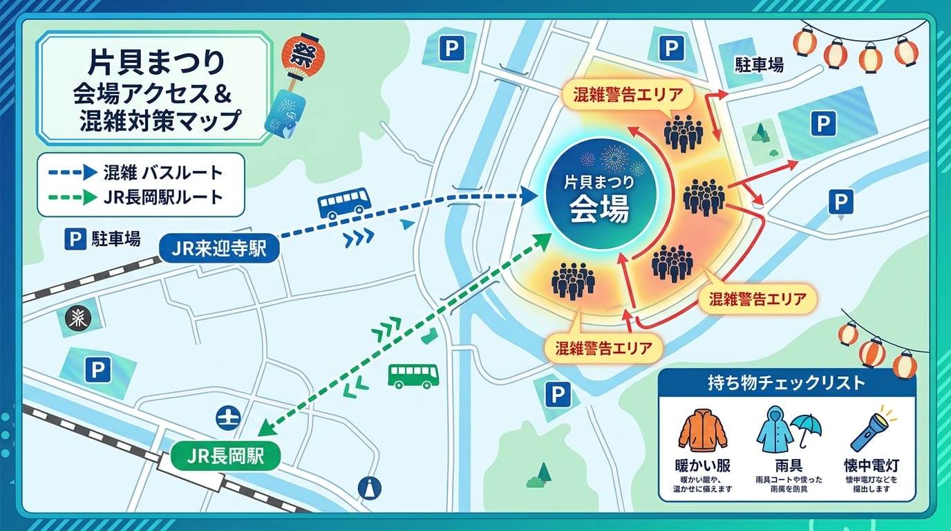 片貝まつり2026のアクセス方法と混雑回避マップ