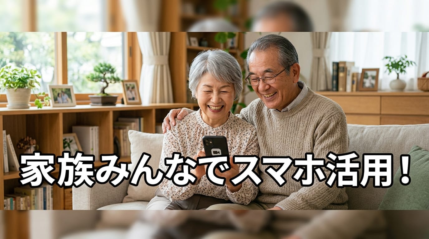 スマホ乗り換えを検討するシニア夫婦の安心感のあるアイキャッチ画像
